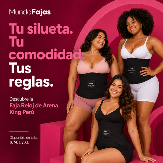 King Perú - Faja Cinturilla Reloj De Arena Reductora